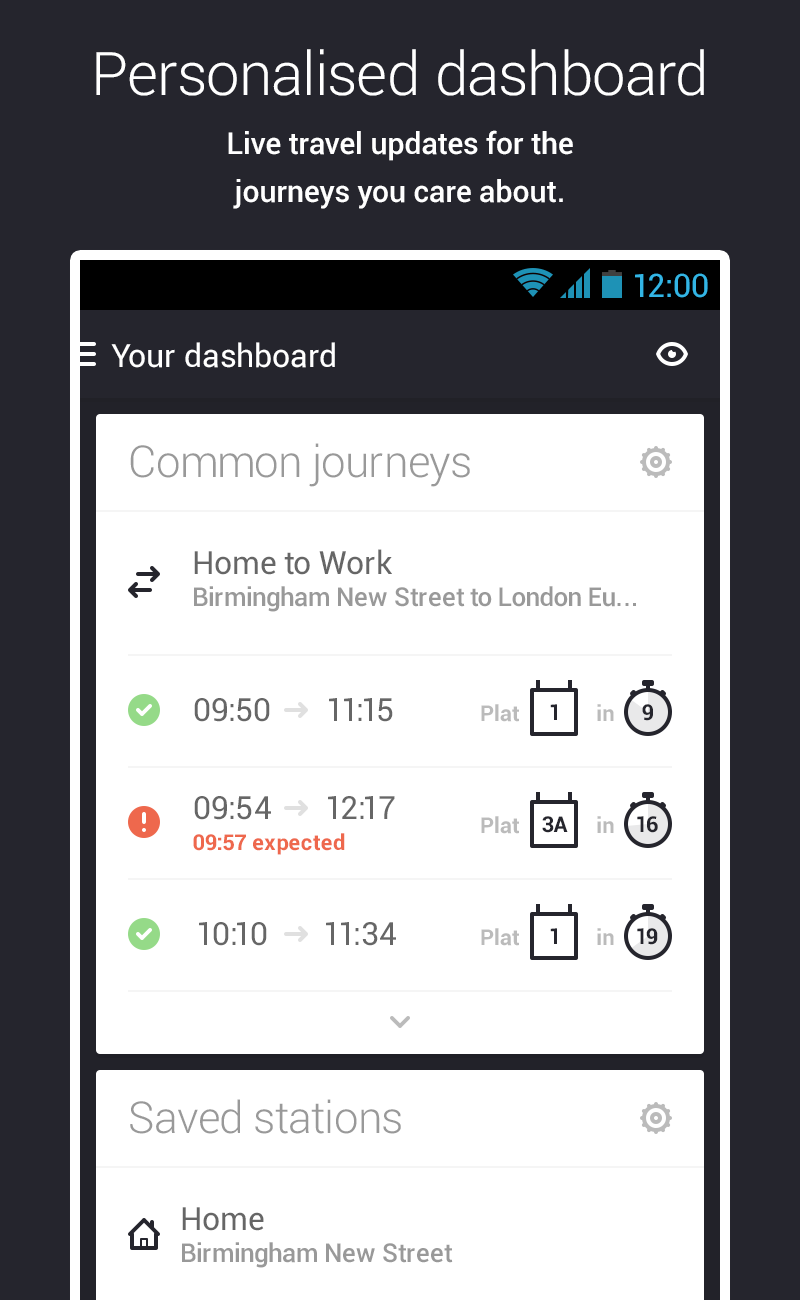 Android application London Midland On Track screenshort