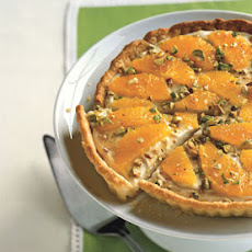 Mascarpone Tart with Honey, Oranges, and Pistachios