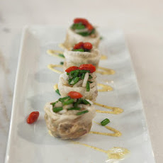 Chanterelle and Flowering Chive Dumplings