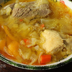Cabbage Soup with Chicken and Pork