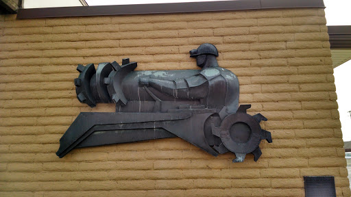 Coal Man Machine Sculpture