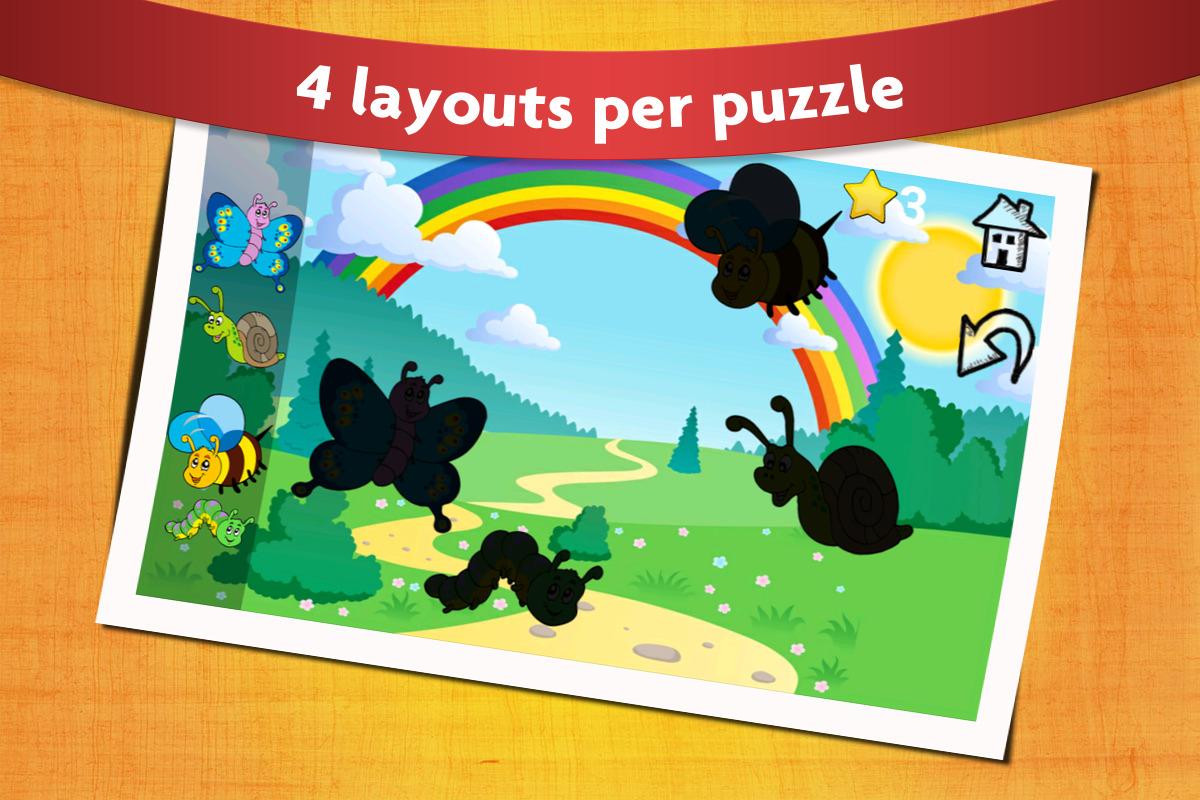 Android application Animal Shape Puzzles Kids 2 screenshort