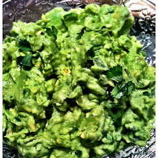 Goat Cheese and Roasted Poblano Guacamole