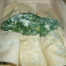 Pancakes (Crepes) Filled With Spinach (Filling Only)
