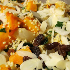 Couscous With Roast Pumpkin, Raisins and Almonds