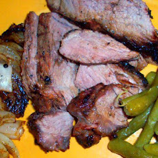 Lemony Flank Steak Skewers With Lemon Dipping Sauce