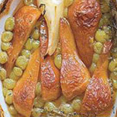 Wine-Roasted Pears and Grapes