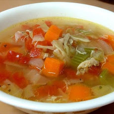 Cabbage and Tomato Chicken Soup