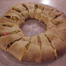 Chicken Crescent Wreath