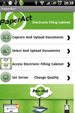 PaperAct Scan Upload PDF cloud