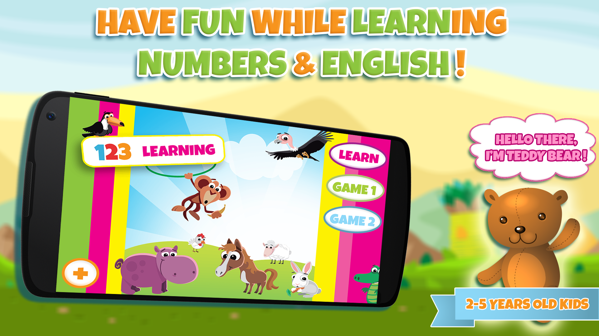 Android application Learn numbers for toddlers screenshort