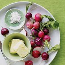 Radishes, Fresh Homemade Butter, and Salt