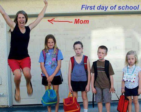 First day of school Mom