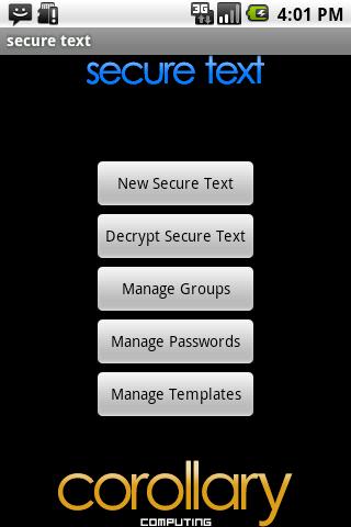 Secure Encrypted Text SMS