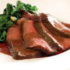 Sliced Steak with Brunello Sauce