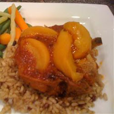 Golden Peach Pork Chops