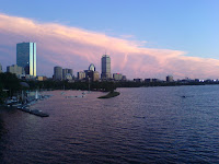 boston from the longfellow bridge over the charles