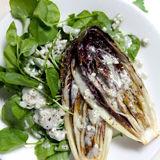 Grilled Treviso with Watercress & Creamy Blue Cheese