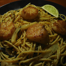 Scallop and Fennel Pasta in Lime Butter Sauce