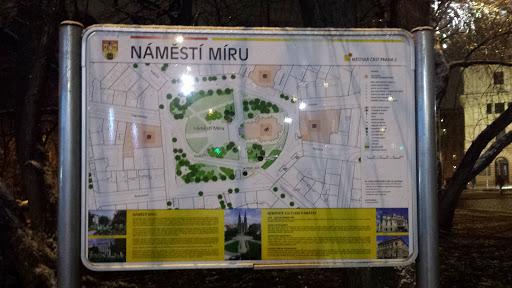Mapa Namesti Miru