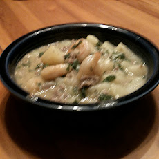 Shrimp chowder with fennel