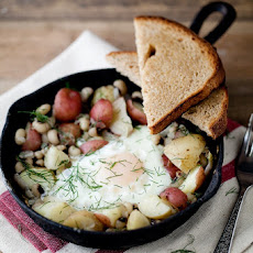 Black-Eyed Peas and Dill Potato Skillet