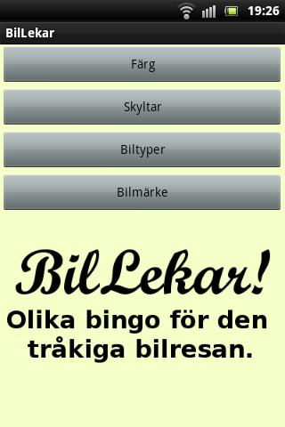 BilLekar