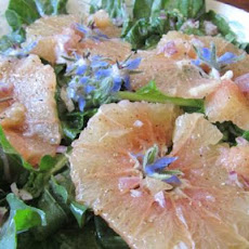 Sunset Magazine's Greens With Pink Grapefruit and Borage Flowers