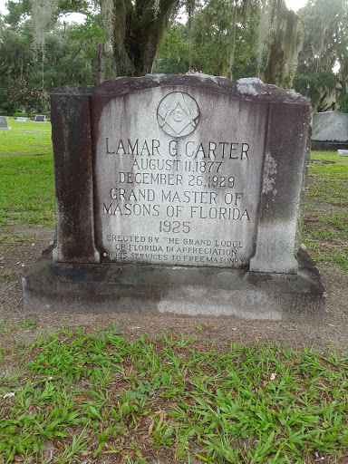 EC Lamar G. Carter Memorial, Grand Master of Masons of Florida