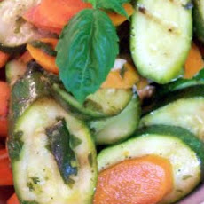 Zucchini and Carrots With Green Onion and Dill