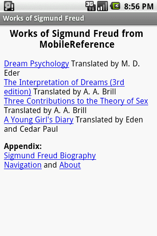 Works of Sigmund Freud