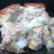 Chicken, Potato, and Biscuit Casserole Dish