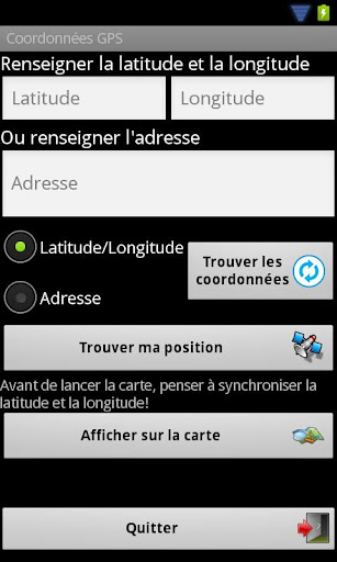 Coordonnées GPS