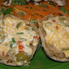 Toasted English Muffins With Cheese