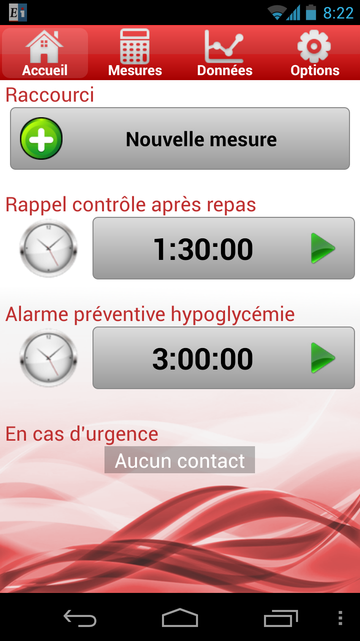 Android application My Glycemia : Diabete tracker screenshort