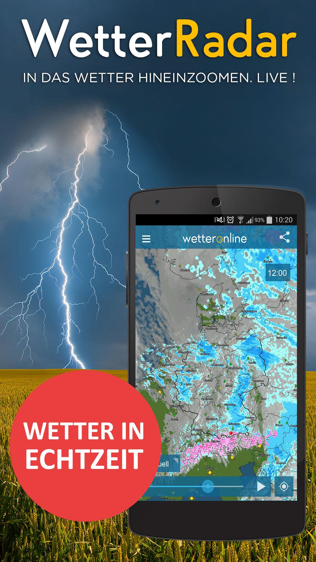 Android application WeatherRadar - Live weather screenshort
