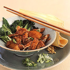 Hot-and-Spicy Chicken with Peaches