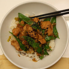 Chicken & Leek Stir Fry with Snowpeas