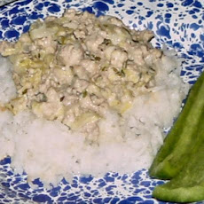 Turkey With Cabbage and Cream Cheese