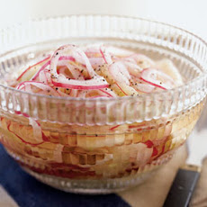 Pink Cucumber Salad