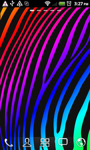 Colorful Zebra Live Wallpaper