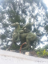 Man on Horse Statue