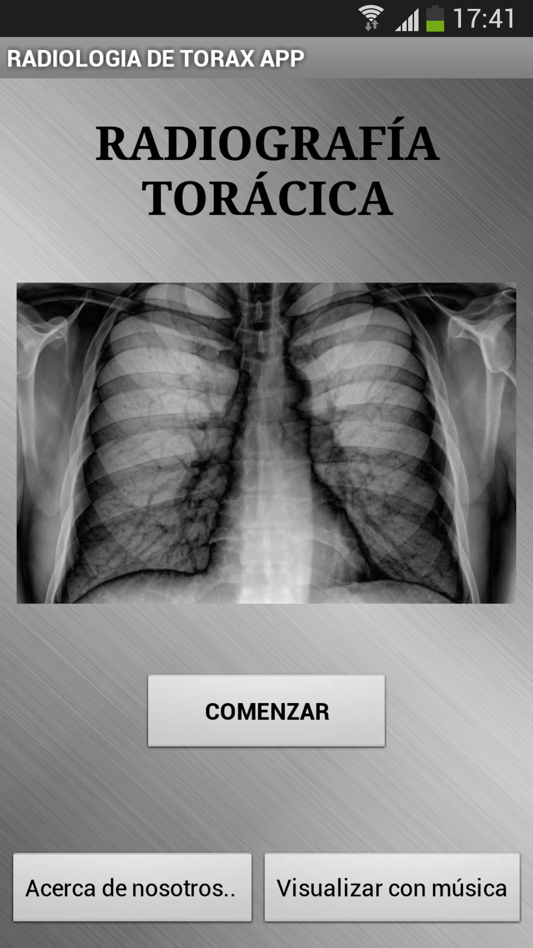 Android application Radiografía Tórax (Radiología) screenshort