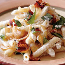 Penne with Ricotta and Bacon