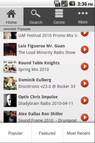 Play.fm DJ Mixes Podcasts