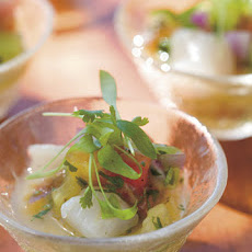 Bay Scallop and Tomato Ceviche with Key Lime
