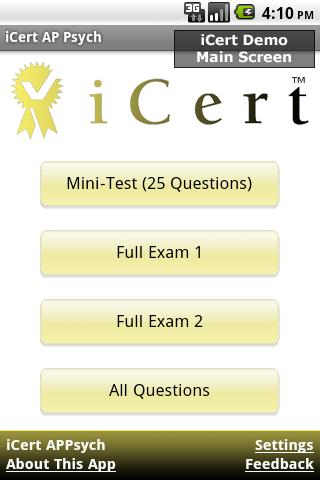 iCert AP Psych Practice Exam