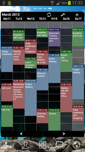business-calendar-free for android screenshot