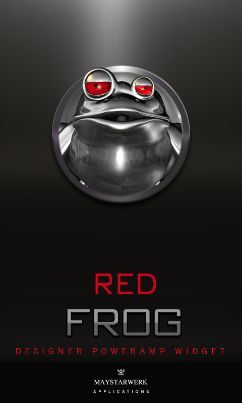 Android application Poweramp Widget Red Frog screenshort