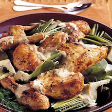 Lemon Chicken and Artichokes with Dill Sauce